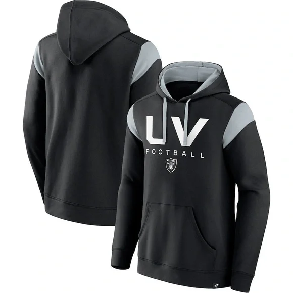 3XL Black LV Football Hoodie - Picture 3 of 4